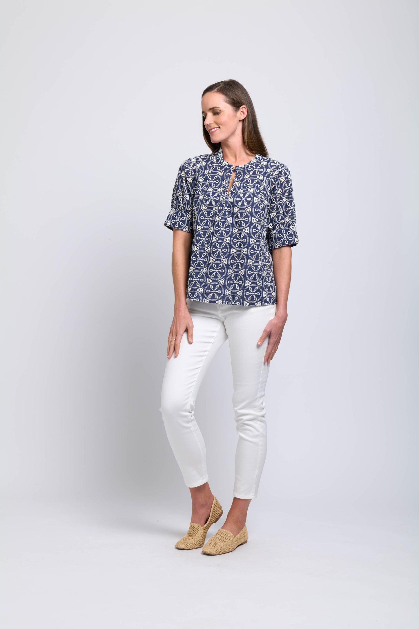 Heart Strings Top - Navy