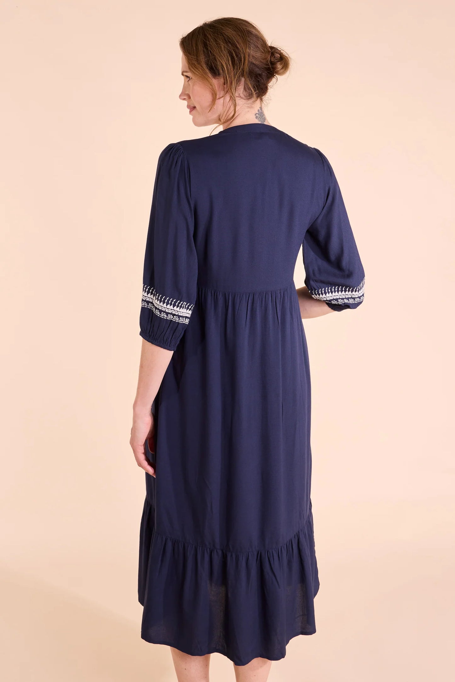 Embroidered Viscose Dress*