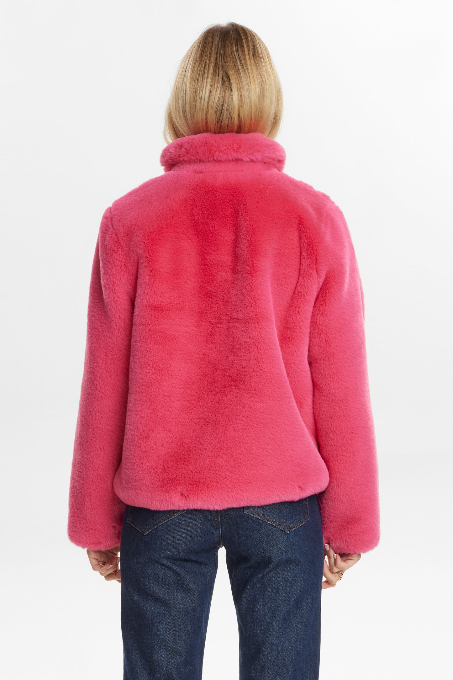 Nuwinda Jacket - Pink Faux Fur