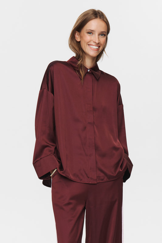 Nusantina Shirt - Wine